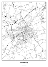Lade das Bild in den Galerie-Viewer, Chemnitz Poster - Minimal Design