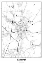 Lade das Bild in den Galerie-Viewer, Darmstadt Light Poster - Minimal - Detailansicht