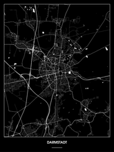 Lade das Bild in den Galerie-Viewer, Darmstadt Poster - Minimal Design