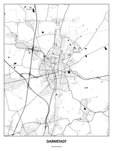 Lade das Bild in den Galerie-Viewer, Darmstadt Poster - Minimal Design