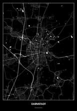Lade das Bild in den Galerie-Viewer, Darmstadt Poster - Minimal Design