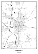 Lade das Bild in den Galerie-Viewer, Darmstadt Poster - Minimal Design