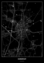 Lade das Bild in den Galerie-Viewer, Darmstadt Poster - Minimal Design