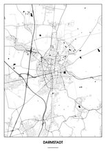 Lade das Bild in den Galerie-Viewer, Darmstadt Poster - Minimal Design