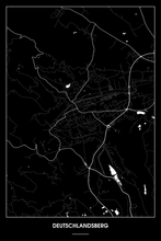 Lade das Bild in den Galerie-Viewer, Deutschlandsberg Dark Poster - Minimal - Detailansicht