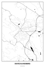 Lade das Bild in den Galerie-Viewer, Deutschlandsberg Light Poster - Minimal - Detailansicht