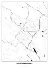 Lade das Bild in den Galerie-Viewer, Deutschlandsberg Poster - Minimal Design