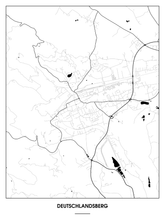 Lade das Bild in den Galerie-Viewer, Deutschlandsberg Poster - Minimal Design