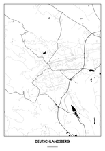 Lade das Bild in den Galerie-Viewer, Deutschlandsberg Poster - Minimal Design