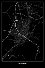 Lade das Bild in den Galerie-Viewer, Dornbirn Dark Poster - Minimal - Detailansicht
