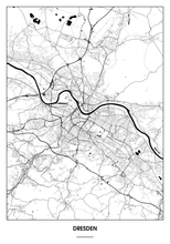 Lade das Bild in den Galerie-Viewer, Dresden Poster - Minimal Design