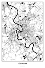 Lade das Bild in den Galerie-Viewer, Düsseldorf Light Poster - Minimal - Detailansicht