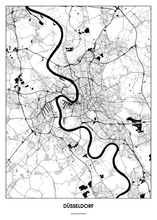 Lade das Bild in den Galerie-Viewer, Düsseldorf Poster - Minimal Design