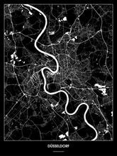 Lade das Bild in den Galerie-Viewer, Düsseldorf Poster - Minimal Design