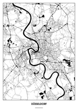 Lade das Bild in den Galerie-Viewer, Düsseldorf Poster - Minimal Design
