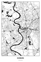 Lade das Bild in den Galerie-Viewer, Duisburg Light Poster - Minimal - Detailansicht