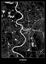 Lade das Bild in den Galerie-Viewer, Duisburg Poster - Minimal Design