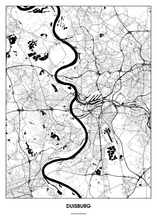 Lade das Bild in den Galerie-Viewer, Duisburg Poster - Minimal Design