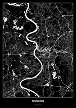 Lade das Bild in den Galerie-Viewer, Duisburg Poster - Minimal Design