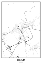 Lade das Bild in den Galerie-Viewer, Eisenstadt Light Poster - Minimal - Detailansicht