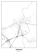 Lade das Bild in den Galerie-Viewer, Eisenstadt Poster - Minimal Design