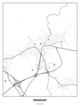 Lade das Bild in den Galerie-Viewer, Eisenstadt Poster - Minimal Design