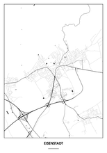 Lade das Bild in den Galerie-Viewer, Eisenstadt Poster - Minimal Design