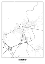 Lade das Bild in den Galerie-Viewer, Eisenstadt Poster - Minimal Design