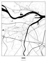 Lade das Bild in den Galerie-Viewer, Enns Poster - Minimal Design