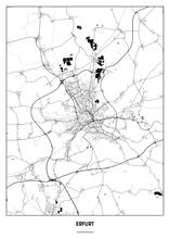 Lade das Bild in den Galerie-Viewer, Erfurt Poster - Minimal Design