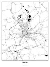 Lade das Bild in den Galerie-Viewer, Erfurt Poster - Minimal Design