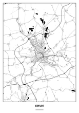 Lade das Bild in den Galerie-Viewer, Erfurt Poster - Minimal Design