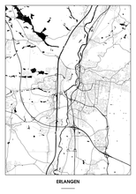 Lade das Bild in den Galerie-Viewer, Erlangen Poster - Minimal Design