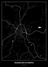 Lade das Bild in den Galerie-Viewer, Feldkirchen in Kärnten Poster - Minimal Design