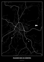 Lade das Bild in den Galerie-Viewer, Feldkirchen in Kärnten Poster - Minimal Design