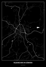 Lade das Bild in den Galerie-Viewer, Feldkirchen in Kärnten Poster - Minimal Design
