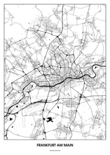 Lade das Bild in den Galerie-Viewer, Frankfurt am Main Poster - Minimal Design
