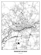 Lade das Bild in den Galerie-Viewer, Frankfurt am Main Poster - Minimal Design