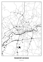 Lade das Bild in den Galerie-Viewer, Frankfurt am Main Poster - Minimal Design