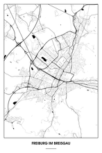 Lade das Bild in den Galerie-Viewer, Freiburg im Breisgau Light Poster - Minimal - Detailansicht