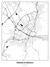 Lade das Bild in den Galerie-Viewer, Freiburg im Breisgau Poster - Minimal Design