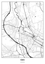 Lade das Bild in den Galerie-Viewer, Fürth Poster - Minimal Design