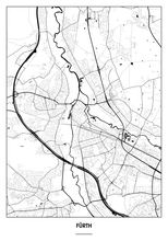 Lade das Bild in den Galerie-Viewer, Fürth Poster - Minimal Design