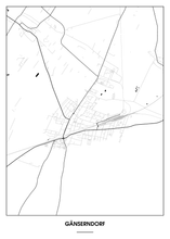 Lade das Bild in den Galerie-Viewer, GĂ€nserndorf Poster - Minimal Design
