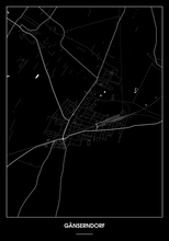 Lade das Bild in den Galerie-Viewer, GĂ€nserndorf Poster - Minimal Design