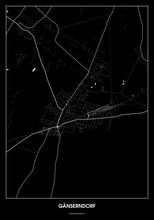 Lade das Bild in den Galerie-Viewer, GĂ€nserndorf Poster - Minimal Design