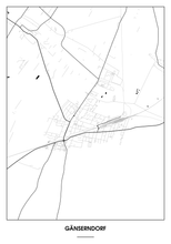 Lade das Bild in den Galerie-Viewer, GĂ€nserndorf Poster - Minimal Design