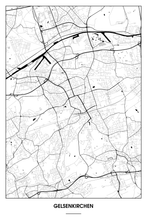 Lade das Bild in den Galerie-Viewer, Gelsenkirchen Light Poster - Minimal - Detailansicht