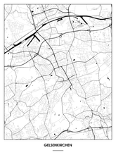 Lade das Bild in den Galerie-Viewer, Gelsenkirchen Poster - Minimal Design