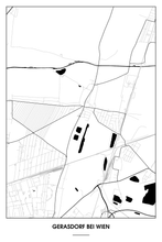 Lade das Bild in den Galerie-Viewer, Gerasdorf bei Wien Light Poster - Minimal - Detailansicht